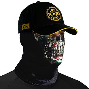 Bandana Tubeneck Brk Caveira Fogo e Dragão Com Proteção UV50+