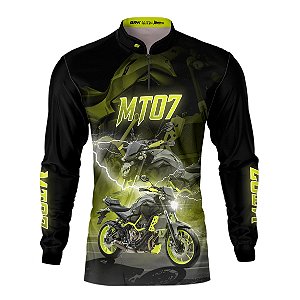 Camisa Brk Motociclismo Yamaha MT 07 com Proteção UV50+