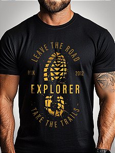 Camiseta Leave The Road Take The Trails com Algodão Egípcio