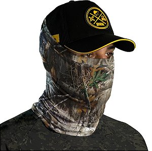 Bandana Black Mask Brk Camuflada Folhas e Galhos Com Proteção UV50+