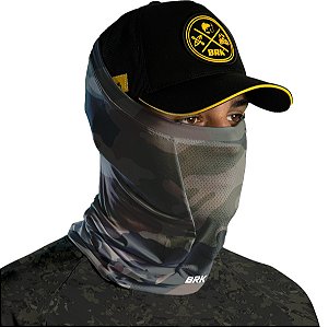 Bandana Black Mask Brk Camuflada Floresta Com Proteção UV50+