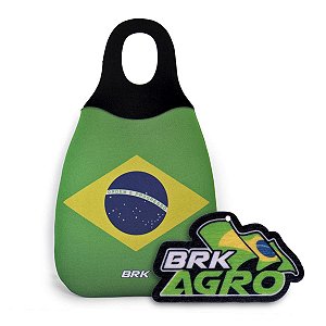 Sacola de Lixo Automotivo Brasil Neoprene + Aromatizante BRK de Brinde