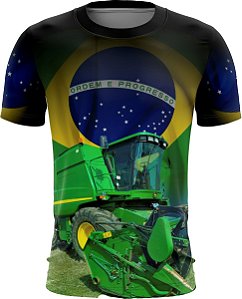 Camiseta Agro Brk Colheitadeira Proteção Solar UV50+