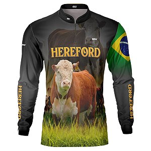 Camisa BRK Agro Raça Hereford com Proteção Solar UV  50+