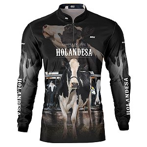 Camisa Agro BRK Vaca Holandesa com UV50 +