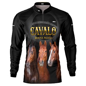 Camisa Country BRK Paixão Por Cavalos com UV50 +