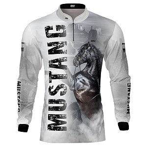 Camisa Country BRK Cavalo Mustang com UV50 +