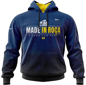 Moletom Masculino com Capuz Brk  Made in Roça - Azul