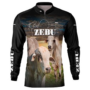Camisa Agro BRK Gado Zebu com UV50 +