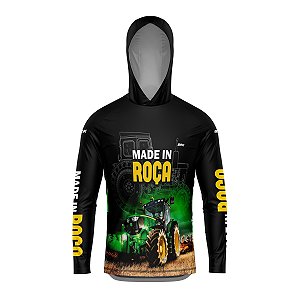 Camisa com Capuz Agro BRK Made in Roça com UV50 +
