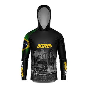 Camisa com  Capuz Agro BRK Agronomia Made in Agro com UV50 +