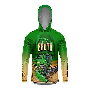 Camisa com Capuz Agro BRK Sistema Bruto Colheitadeira com UV50 +