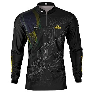 Camisa Agro BRK Preta Agronomia 2.0 com UV50 +