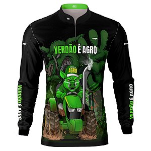 Camisa de Futebol BRK Verdão é Agro com UV50 +