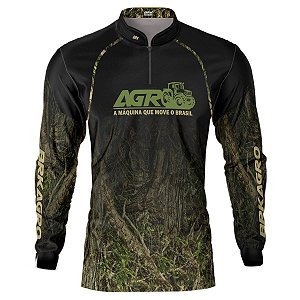Camisa Agro BRK Camuflada O Agro Move o Brasil com UV50 +