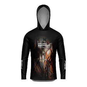 Camisa com Capuz Agro BRK Cavalo com UV50 +