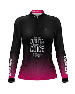 Camisa Agro BRK Coração de Bruta Escura com Proteção UV50+