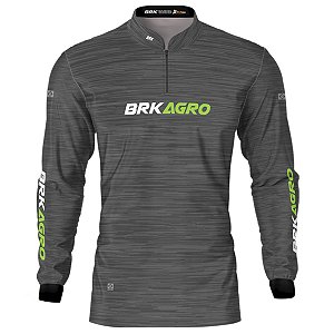 Camisa Agro BRK Mescla Cinza com Proteção UV50+