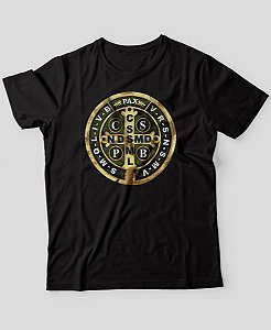Camiseta Agro Brk Medalhão São Bento Algodão Egípcio