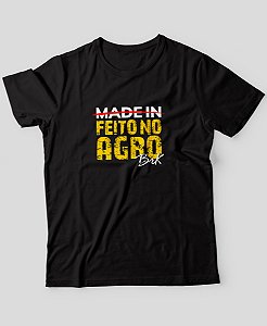 Camiseta Agro Brk Feito no Agro Algodão Egípcio