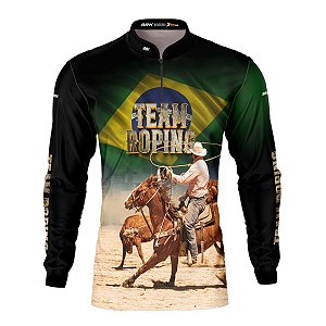 Camisa Agro Brk Team Roping BR com Proteção Solar UV50+