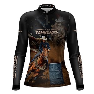 Camisa Agro Brk Três Tambores Cavalos com UV50+