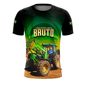 Camiseta Agro BRK Aqui o Sistema é Bruto com UV50 +