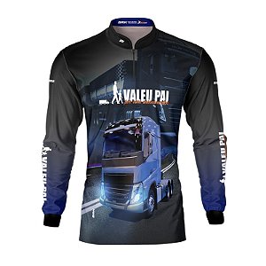 Camisa de Caminhão Brk Valeu Pai Pelos Seus Ensinamentos Com Uv50+