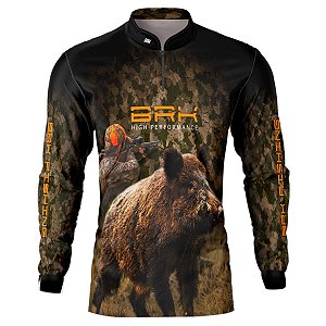 Camisa de Caça BRK Camuflado Wild Boar com UV50 +