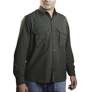 Camisa Work BRK com Proteção UV50+ - Chumbo