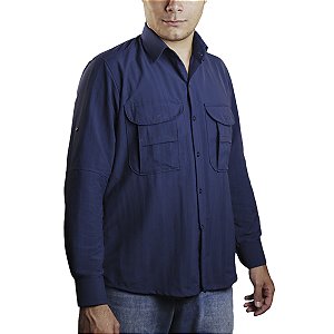Camisa Work BRK com Proteção UV50+ - Azul