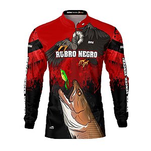 Camisa de Pesca BRK Trairão Rubro Negro com UV50 +