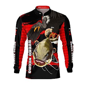 Camisa de Pesca BRK  Pirarara Rubro Negro com UV50 +