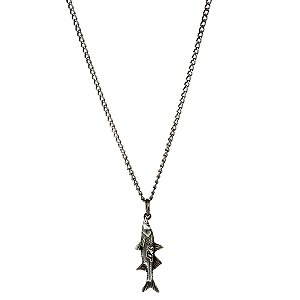 Corrente Masculina Pingente Robalo Pescador Brk