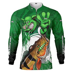 Camisa de Pesca BRK  Verdão Tri Libertadores com UV50 +