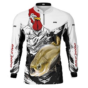Camisa de Pesca BRK Galo Doido Bicampeão Tambaqui com UV50 +