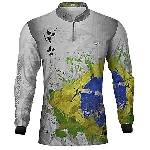 Camisa de Pesca BRK Branco Temensis com UV50 +