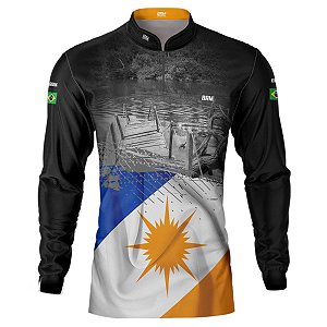 Camisa de Pesca BRK Bandeira do Estado do Tocantis com UV50 +