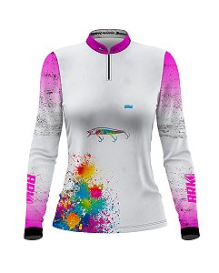 Camisa de Pesca BRK Feminina Isca 3 com UV50 +