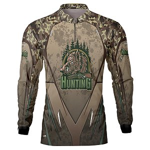 Camisa de Caça BRK Hunter Marrom com UV50 +