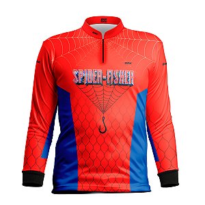 Camisa de Pesca Infantil BRK Spider Fisher com UV50 +