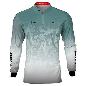 Camisa de Pesca BRK Verde Água Anderson Furlan com Proteção UV50+