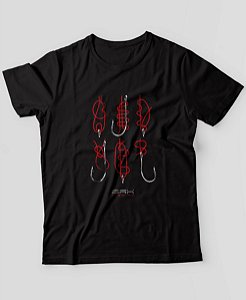 Camiseta de Pesca Brk Dicas de Nós Algodão Egípcio