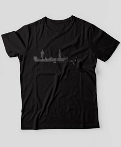Camiseta de Pesca Brk Pescadores e Batimento Cardíaco Algodão Egípcio