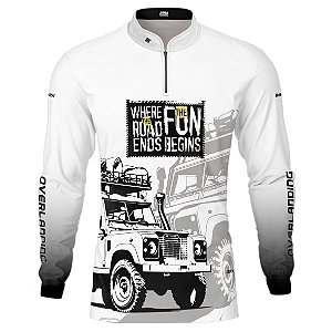 Camisa Overland Brk 4x4 Branca com Uv50