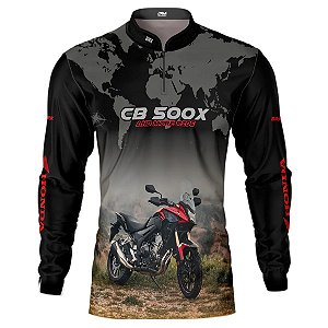 Camisa Motociclista Brk Moto CB 500X Séries 470CC com Uv50