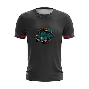 Camiseta Brk Fusca Azul Antigo Cinza com Uv 50