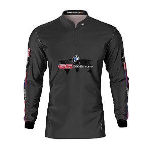 Camisa Motociclista Brk Cinza Moto GS Adventure 2 com Uv50
