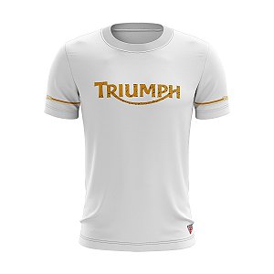 Camiseta de Motociclismo Brk Casual England White Scrateched com Uv 50