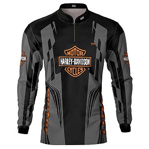 Camisa Motociclista Brk Moto H-D Motorcycle com Uv50